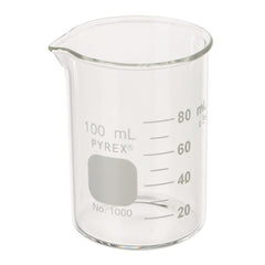 Beaker, Glass, 100mL, 12-Pack