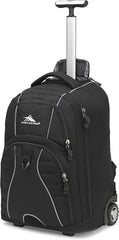 High Sierra Freewheel Wheeled Laptop Backpack, Black