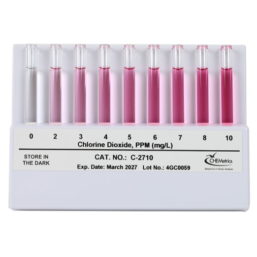 CHEMetrics C-2710 Chlorine Dioxide Comparator - Flat
