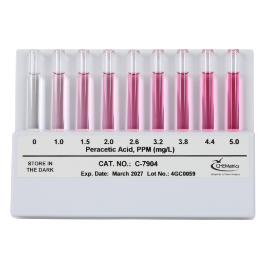CHEMetrics C-7904 Peracetic Acid Comparator - Flat