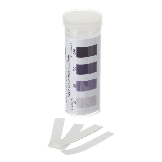 Chlorine Strips, 0-200ppm, 200pk