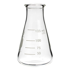 Flask, Erlenmeyer, Glass, 125mL