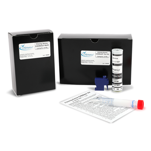 CHEMetrics® CHEMets® Test Kit Filming Amine, Methyl Orange (0-1 ppm)