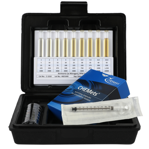 CHEMetrics® CHEMets® Ammonia Test Kit High Range (25-250 ppm)