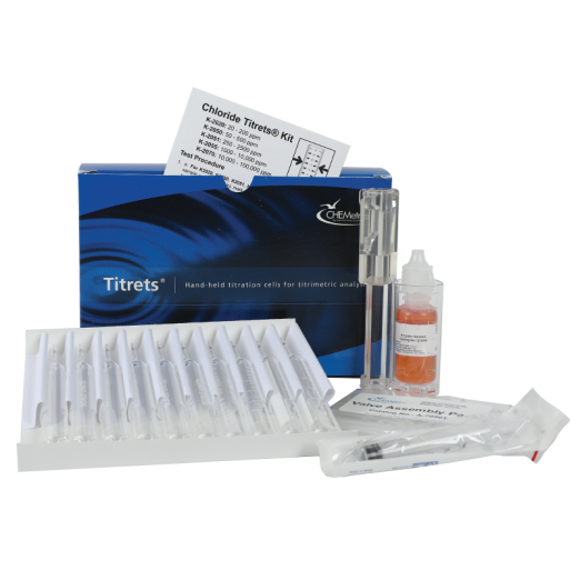 CHEMetrics® Titrets® Test Kit  Chloride (10,000-100,000 ppm)