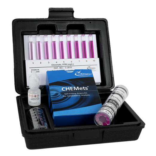 CHEMetrics® CHEMets® Test Kit Chromate, Hexavalent (0-1 & 1-10 ppm)