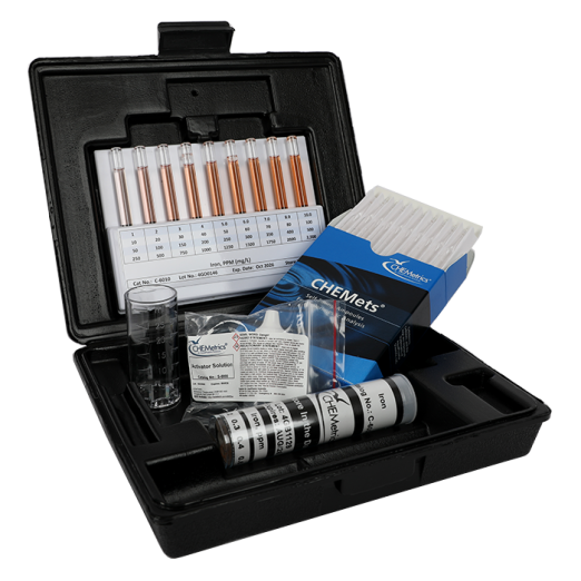CHEMetrics® CHEMets® Test Kit Iron, Ferrous & Total (0-1 & 1-10 ppm)