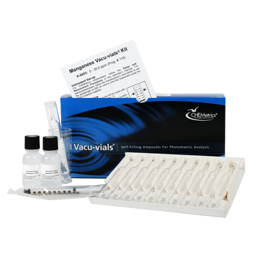 CHEMetrics® Vacu-vials® Test Kit Manganese (0-30.0 ppm)