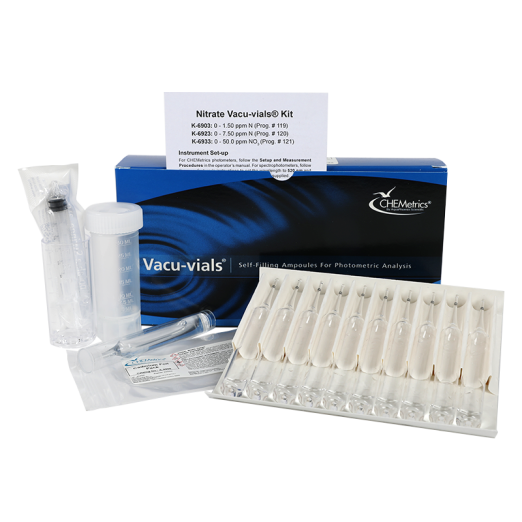 CHEMetrics® Vacu-vials® Test Kit Nitrate (0-50.0 ppm)