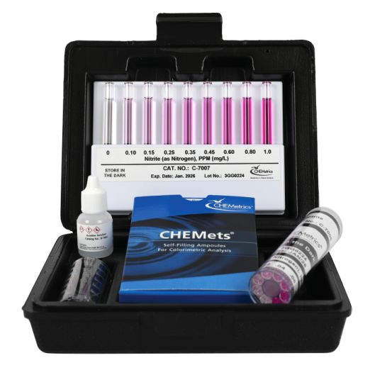 CHEMetrics® CHEMets® Test Kit Nitrite (0 - 0.1 & 0 - 1 ppm)