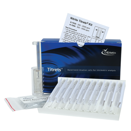 CHEMetrics® Titrets® Test Kit Nitrite (500-5000 ppm)