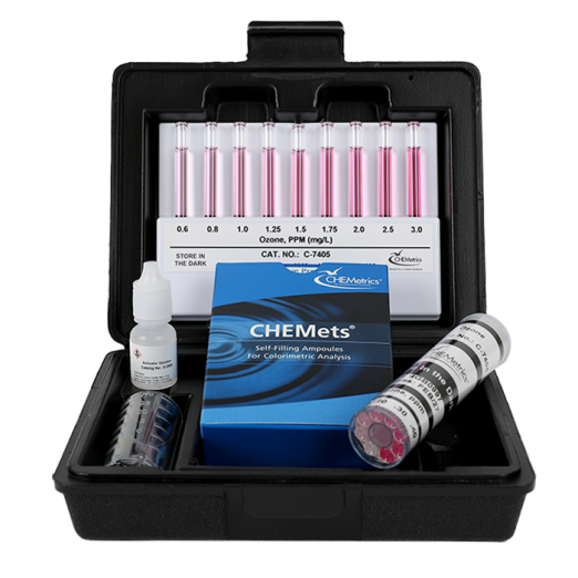 CHEMetrics® CHEMets® Test Kit  Ozone (0-0.60 & 0.6-3.0 ppm)