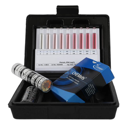 CHEMetrics® CHEMets® Test Kit Phenols  (0-1 & 0-12 ppm)