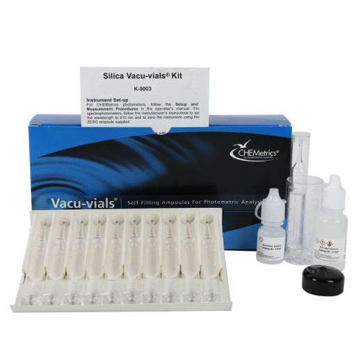 CHEMetrics® Vacu-vials® Test Kit  Silica (0-10.00 ppm & 0-4.00 ppm)