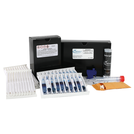 CHEMetrics® CHEMets® Test Kit Detergents (MBAS) (0-3 ppm)