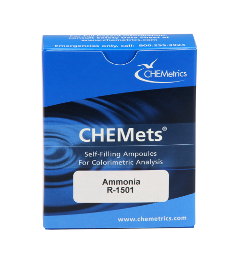 CHEMetrics® CHEMets® Refill Ammonia Direct Nesslerization Method (30 Ampoules)