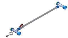 Manually adjustable bypass M38x1,5 with connection for manometer