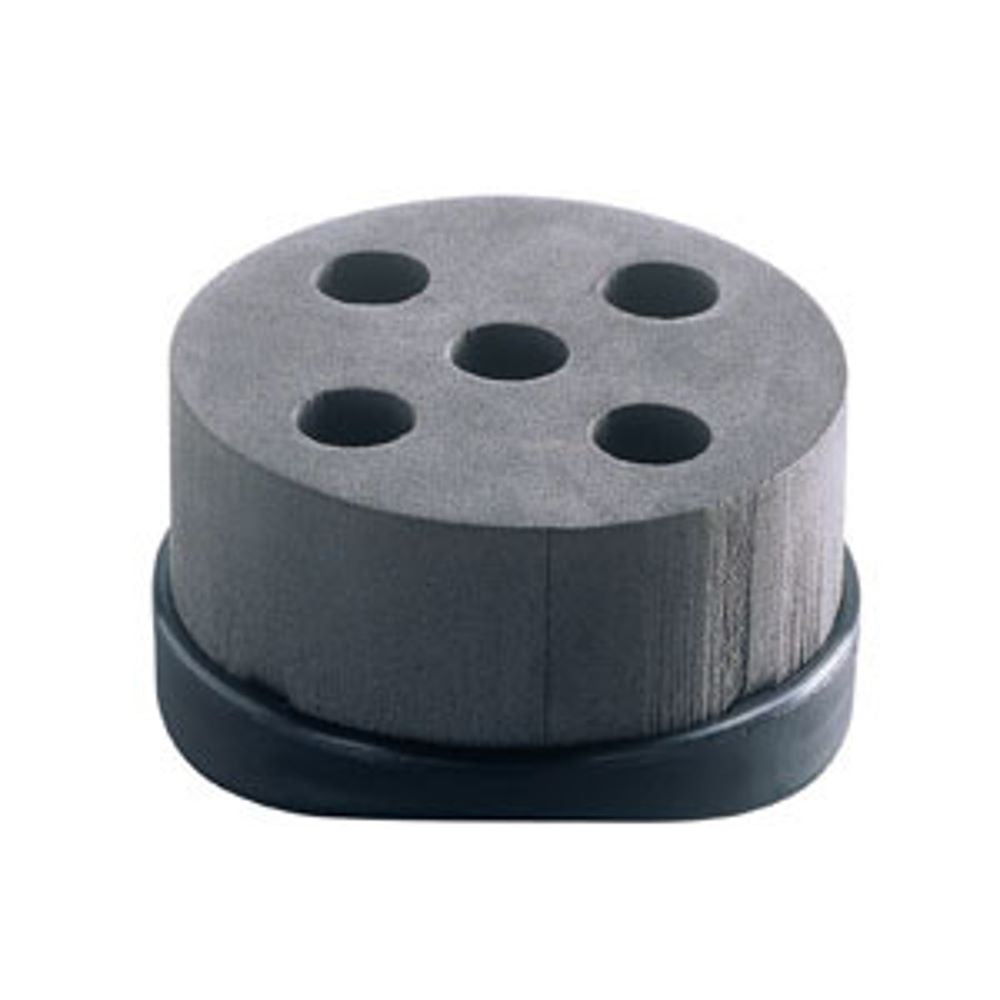 Foam stand for n° 5 test-tubes Ø 16 mm