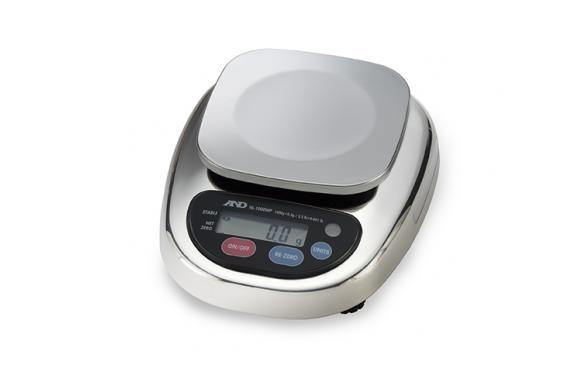 A&D Weighing HL-3000WP Compact Washdown Scale, 3000g x 1g with Small Pan with Warranty