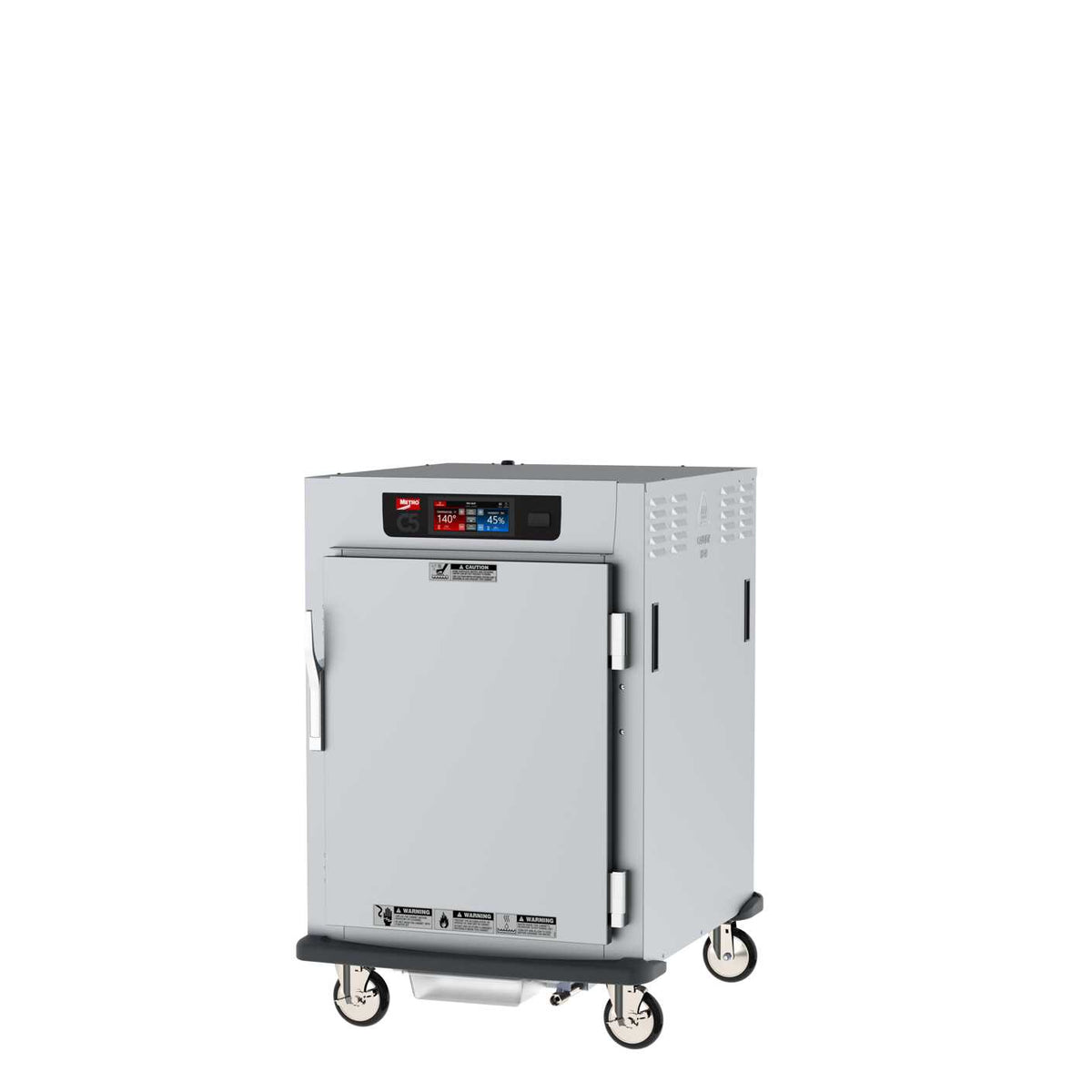 Metro C595L-SFS-LPFS C5 9 Series Controlled Humidity Pass-Thru Heated Holding and Proofing Cabinet, 1/2 Height, Full Length Solid Door/Full Length Solid Door, Lip Load Aluminum Slides, 120V, 60Hz, 1440W