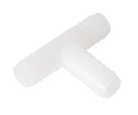 DCI 0970 5/8" x 5/8" x 1/2" Barb Tee, Plastic