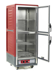 Metro C539-HLDC-S C5 3 Series Insulated Holding Cabinet, Full Height, Dutch Clear Doors, 4 Adjustable Wire Shelves, 120V, 60Hz, 1440W, Red