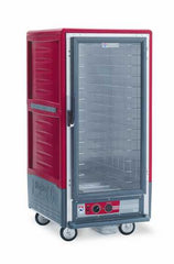 Metro C537-HFC-4 C5 3 Series Insulated Holding Cabinet, 3/4 Height, Full Length Clear Door, Fixed Wire Slides, 120V, 60Hz, 2000W, Red