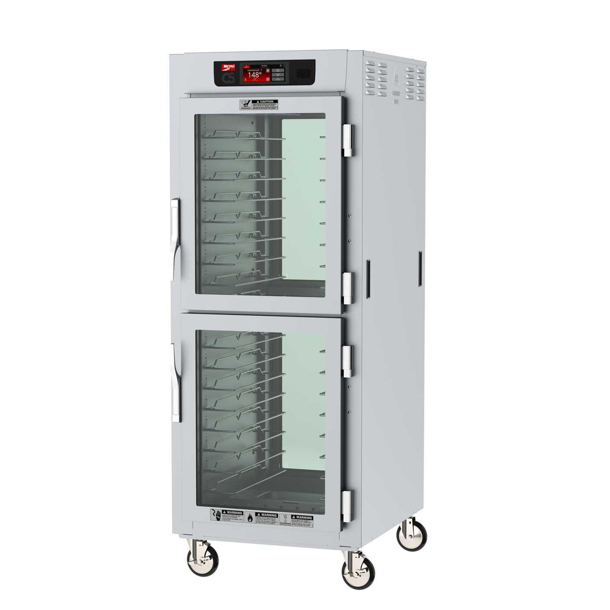 Metro C589L-SDC-UPDC C5 8 Series Insulated Pass-Thru Holding Cabinet, Full Height, Dutch Clear Doors/Dutch Clear Doors, Universal Wire Slides, 120V, 60Hz, 1440W