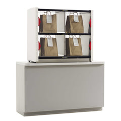 Metro2Go PU4CD-HS1842 4-Compartment Pickup, Takeout and Delivery Order Staging Hot Station, 120V, 800W