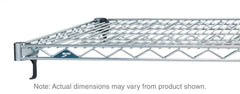 Metro Super Adjustable Super Erecta A2424NS Industrial Wire Shelf, Polished Stainless Steel, 24" x 24"