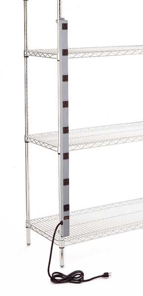 Metro CPS48 Super Erecta Post-Mounted Power Strip