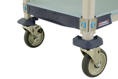 MetroMax i 5X567EGX3 5-Shelf Industrial Plastic Shelving Mobile Cart, Solid Bottom Shelf, 24" x 60" x 79.3125"