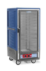 Metro C537-HXFC-U-BU C5 3 Series Insulated Holding Cabinet, 3/4 Height, Full Length Clear Door, Universal Wire Slides, 220-240V, 50/60Hz, 1681-2000W, Blue