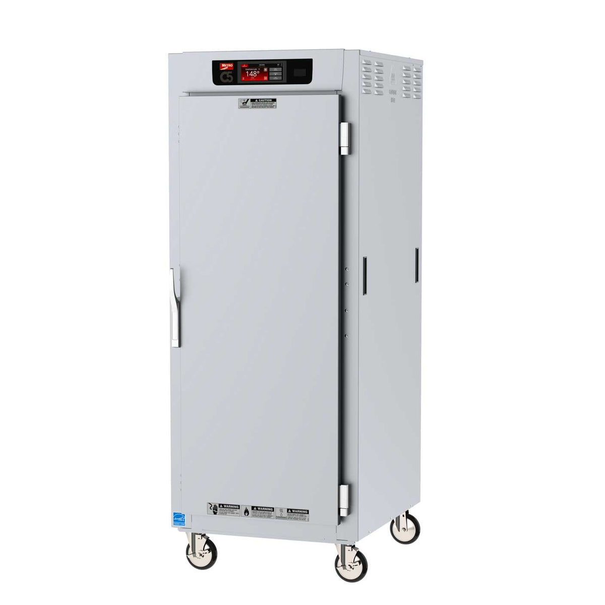 Metro C589L-SFS-UA C5 8 Series Insulated Reach-In Holding Cabinet, Full Height, Full Length Solid Door, Universal Wire Slides, 120V, 60Hz, 1440W