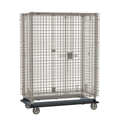 Metro MQSEC55LE MetroMax Heavy-Duty Mobile Security Shelving Unit, 28.0625" x 51.125" x 68.5"
