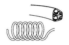 DCI 431C 4 Hole, HP Tubing, Asepsis Coiled Black