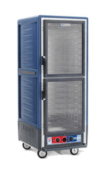 Metro C539-MDC-4-BUA C5 3 Series Insulated Moisture Heated Holding/Proofing Cabinet, Full Height, Dutch Clear Doors, Fixed Wire Slides, 120V, 60Hz, 2000W, Blue