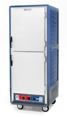 Metro C539-MXDS-U-BUA C5 3 Series Insulated Moisture Heated Holding/Proofing Cabinet, Full Height, Dutch Solid Doors, Universal Wire Slides, 220-240V, 50/60Hz, 1681-2000W, Blue