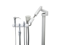 DCI 5477 Telescoping Arm Assistant's Instrumentation Standard 3 Position (2 HVE, SE) White