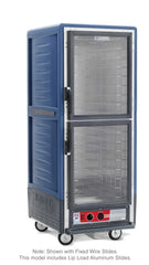 Metro C539-HLDC-L-BUA C5 3 Series Insulated Holding Cabinet, Full Height, Dutch Clear Doors, Lip Load Aluminum Slides, 120V, 60Hz, 1440W, Blue