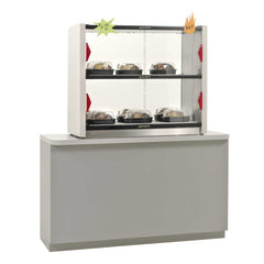 Metro2Go GG2CD-HS1842 Grab and Go 2-Shelf Hot Station with Doors, 120V, 800W