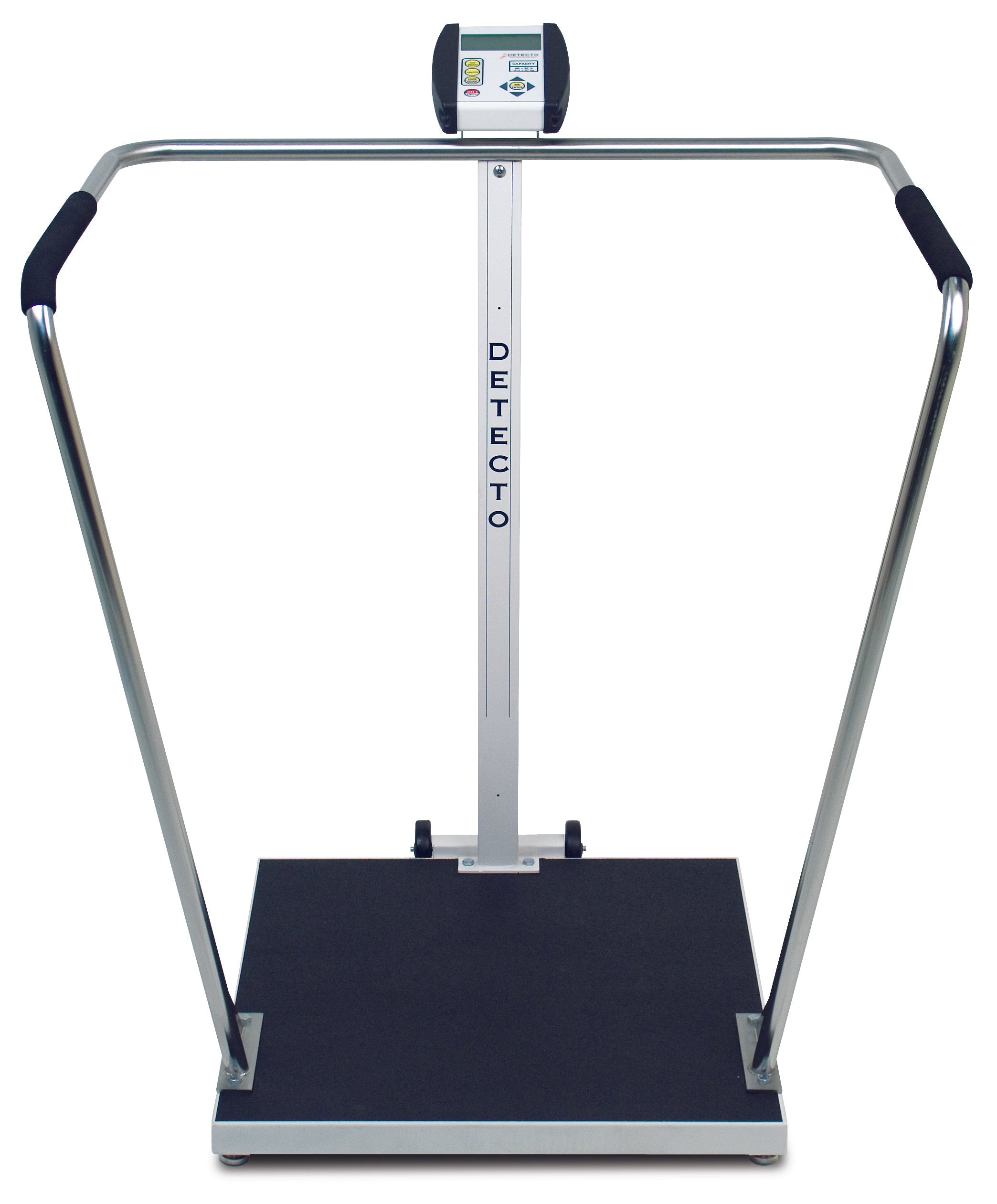 Detecto 6856-AC Bariatric Scale, Digital, 1000 lb x .2 lb / 450kg x .1 kg, 24" x 24" Platform, AC Adapter