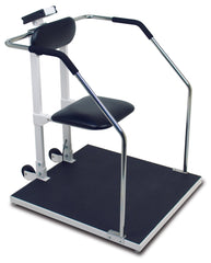 Detecto 6868-AC Bariatric Scale, Digital, 1000 lb x .2 lb / 450kg x .1 kg, 32" x 34" Platform, Seat, W/ AC Adaptor