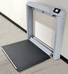 Detecto 7550 Wheelchair Scale, Digital, Wall Mount, Fold Down Platform, 1000 lb x  0.2 lb