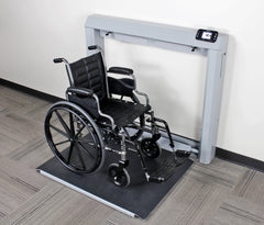 Detecto 7550 Wheelchair Scale, Digital, Wall Mount, Fold Down Platform, 1000 lb x  0.2 lb