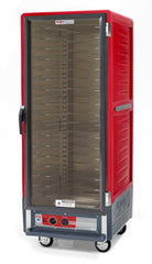 Metro C539-HXFC-UA C5 3 Series Insulated Holding Cabinet, Full Height, Full Length Clear Door, Universal Wire Slides, 220-240V, 50/60Hz, 1681-2000W, Red