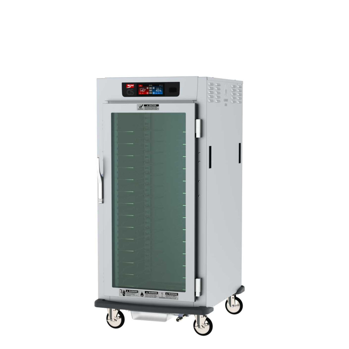 Metro C597X-SFC-UA C5 9 Series Controlled Humidity Reach-In Heated Holding and Proofing Cabinet, 3/4 Height, Full Length Clear Door, Universal Wire Slides, 220-240V, 50/60Hz, 1681-2000W