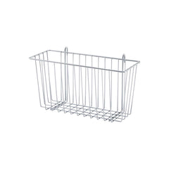 Metro H209C Storage Basket for Super Erecta Wire Shelving and SmartWall Wall Shelving, Chrome, 13.375" x 5" x 7"