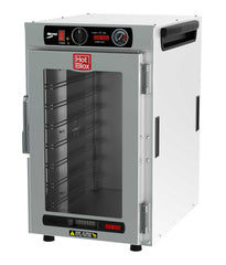 Metro HBCN8-AC-CT HotBlox Narrow 8-Pan Insulated Countertop/Stacking Holding Cabinet with Clear Door, Analog Controller, 120V, 60Hz, 875W, NEMA 5-15P