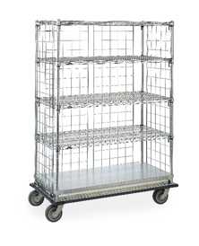 Metro LXH56C Super Adjustable Super Erecta Linen Exchange/Transport Cart